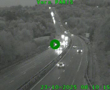 Caméra routière sur l'autoroute A20 à Bessines-sur-Gartempe. Vue orientée vers Paris