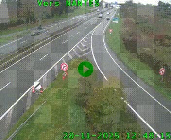Webcam N147 au nord de Poitiers et à la jonction avec la A10