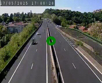 Caméra autoroute A75 à hauteur de Coudes, en direction de Clermont-Ferrand