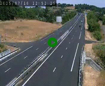 Caméra autoroutière France - A75, Coren, en direction de Montpellier