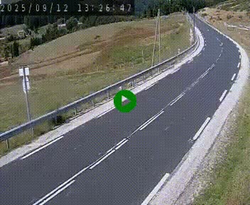 Webcam routière au niveau du col de la Chavade en Ardèche, sur la N102 à 1266 mètres d'altitude