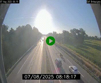 Webcam sur le périphérique de Rennes (N136) à hauteur du quartier Bréquigny, au sud de la ville
