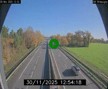 Webcam sur le périphérique de Rennes (N136) à hauteur du quartier Bréquigny, au sud de la ville