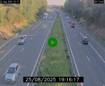 Webcam sur le périphérique de Rennes (N136) à hauteur de Tizé, à l'est de la ville