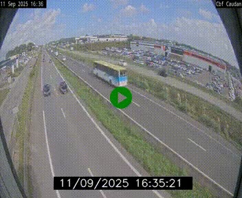 Webcam sur la N165 à hauteur de Caudan, dans le Morbihan.