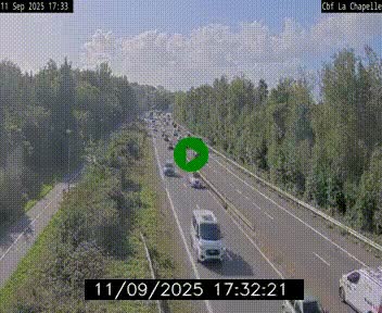 Webcam sur le périphérique de Nantes (N844) à hauteur de Porte de la Chapelle, au nord de la ville