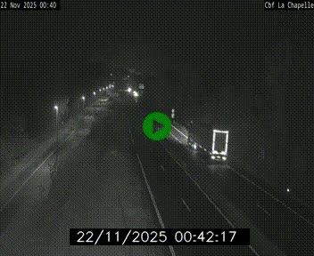 Webcam sur le périphérique de Nantes (N844) à hauteur de Porte de la Chapelle, au nord de la ville