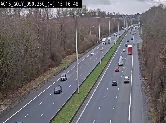 Webcam autoroute Belgique - Gouy-lez-piéton - E42 - BK 90.3