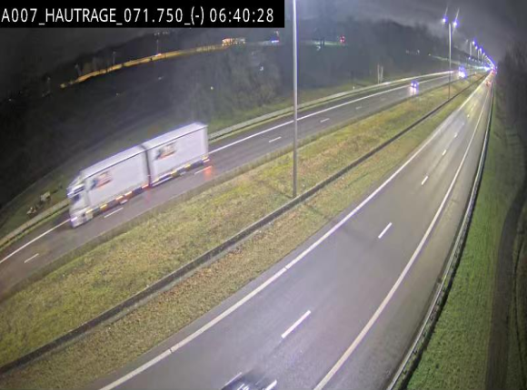 Webcam autoroute Belgique - Hautrage - E19 - BK 71.7