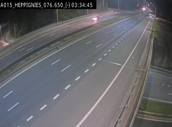 Webcam autoroute Belgique - Heppignies - E42 direction Namur - BK 76.4