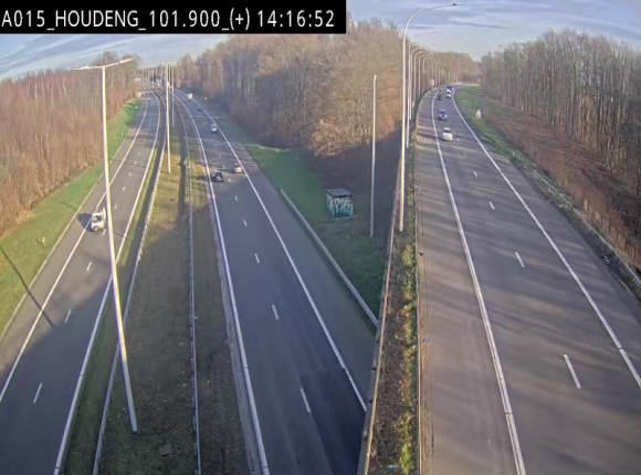 Webcam autoroute Belgique - Houdeng-Goegnies - Jonction E19/E42 direction Tournai/Mons - BK 101.85