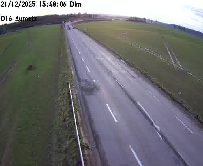 Webcam sur la D16 à Aumetz. Vue orientée vers A30