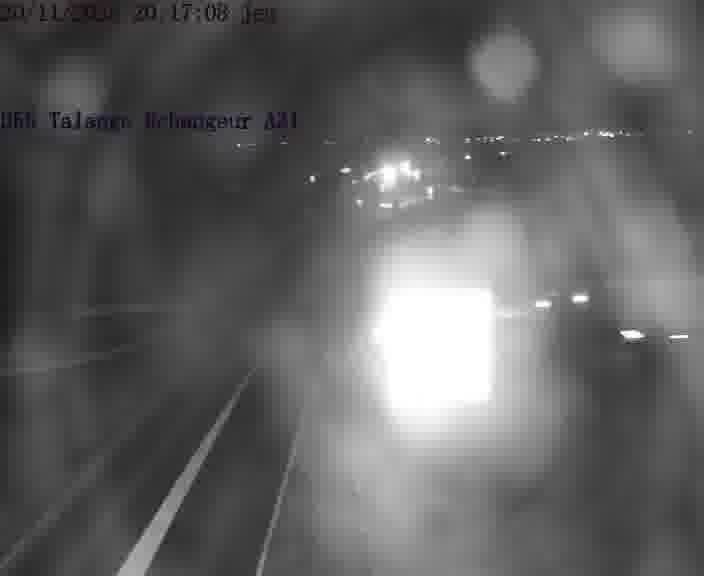 Webcam sur la D55 à Talange au niveau du pont surplombant l'A31 (sens droite-gauche vers Luxembourg). Vue orientée vers Ay-sur-Moselle.