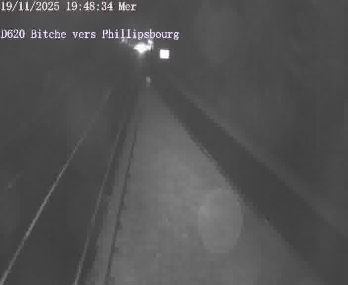 Webcam sur la D620, sur le contournement de Bitche. Vue orientée vers Philippsbourg