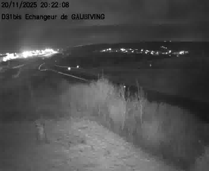 Dispositif d’observation sur D31bis (France) à Gaubiving, en direction de Sarreguemines, offrant une visualisation fiable des conditions de circulation.