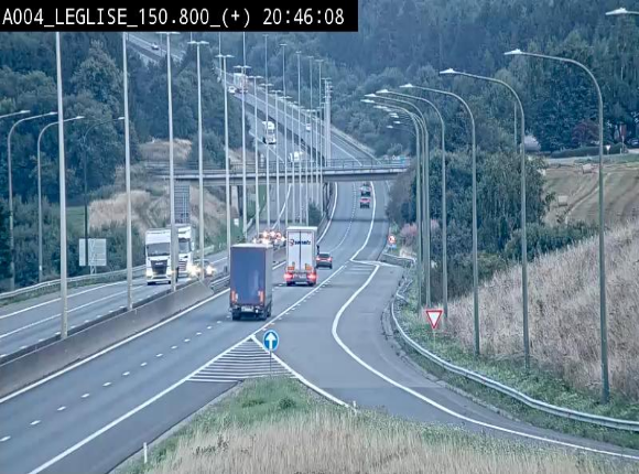 Caméra autoroute Belgique - Côte de Léglise, E411(A4) direction Luxembourg