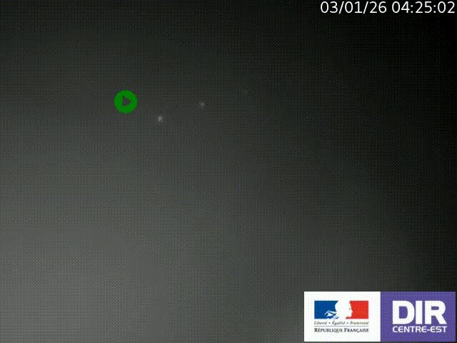 Webcam sur le col Pin Bouchain, vue orientée vers Roanne, en provenance de Lyon sur la nationale 7 (N7)