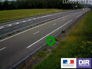Webcam autoroute sur l'A77 à hauteur de Pouilly-sur-Loire en direction de Nevers