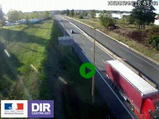 Webcam à Mably, à proximité de Roanne en direction de Moulins sur la N7
