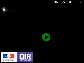 Webcam au niveau du col de Bois Clair à hauteur de Cluny sur la N79. Vue orientée vers Mâcon