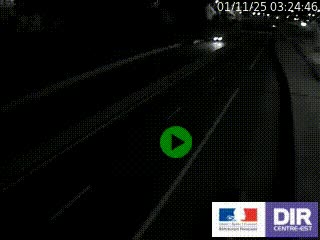 Caméra autoroutière sur l'A47 à hauteur de Givors, a proximité de Lyon. La webcam est orientée vers Lyon