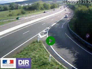 Webcam routière sur la RN6 à Auxerre, à hauteur de la sortie Monéteau, en direction de l'A6 (Gurgy)