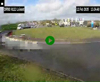 Webcam en périphérie de Chartres sur la N123, à hauteur de Luisant. Vue orientée vers Chartres