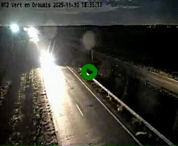 Webcam à hauteur de Vert-en-Drouais sur la N12, en périphérie de Dreux. Vue orientée vers Alençon