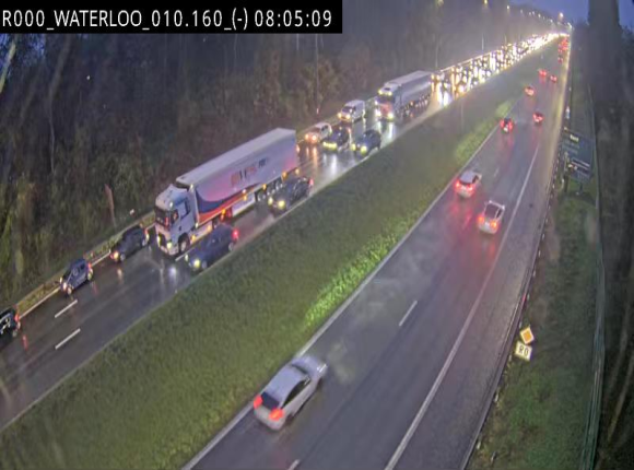 Webcam autoroute Belgique - Waterloo - R0 (ring de Bruxelles) - BK 12.3