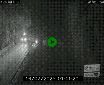 Webcam sur la N165 après le Pont de l'Iroise, à l'entrée de Brest