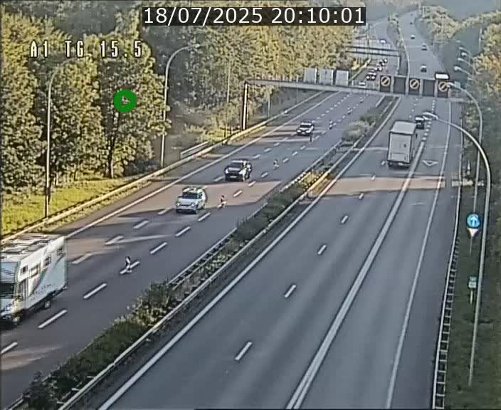 Traffic live webcam Luxembourg Munsbach - A1 direction Luxembourg - BK 15.5