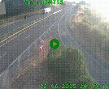 Webcam N147 au nord de Poitiers et à la jonction avec la A10
