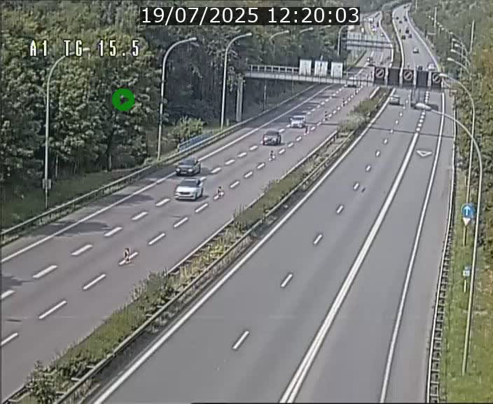 Traffic live webcam Luxembourg Munsbach - A1 direction Luxembourg - BK 15.5