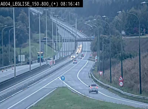 Caméra autoroute Belgique - Côte de Léglise, E411(A4) direction Luxembourg