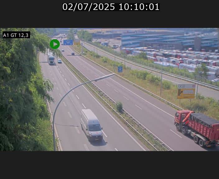 Traffic live webcam Luxembourg Senningerberg - A1 direction Allemagne - BK 12.3