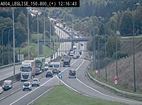 Caméra autoroute Belgique - Côte de Léglise, E411(A4) direction Luxembourg