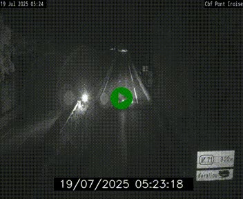 Webcam sur la N165 après le Pont de l'Iroise, à l'entrée de Brest