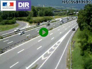 Caméra routière à hauteur de la sortie 15 Chambéry-centre au PK 4,103 en direction d'Albertville