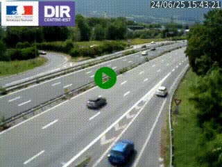 Caméra routière à hauteur de la sortie 15 Chambéry-centre au PK 4,103 en direction d'Albertville