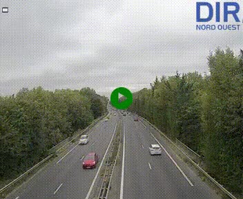 Webcam sur le périphérique de Caen (N814) à l'est de la ville, à Mondeville hauteur de la sortie 2, Presqu'île-Rives de l'Orne, au bout de l'autoroute A13