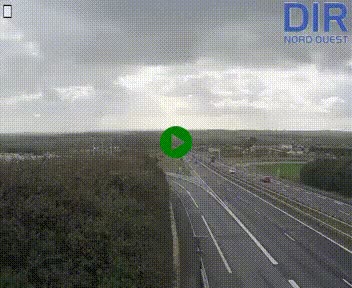 Webcam au début de l'A84 sur le périphérique Ouest de Caen (N814) à hauteur de la sortie 9, Porte de Bretagne