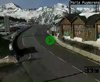 Webcam Col du Puymorens sur N320, en direction de Pas de la Casa (Andorre)