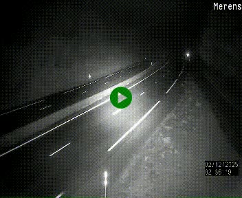 Webcam dans les Pyrénées à hauteur de Mérens-les-Vals sur N320, en direction de Pas de la Casa (Andorre)