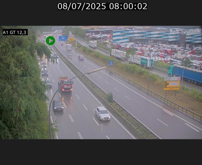 Traffic live webcam Luxembourg Senningerberg - A1 direction Allemagne - BK 12.3