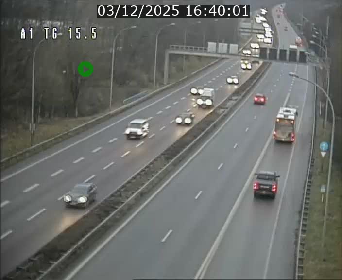 Traffic live webcam Luxembourg Munsbach - A1 direction Luxembourg - BK 15.5