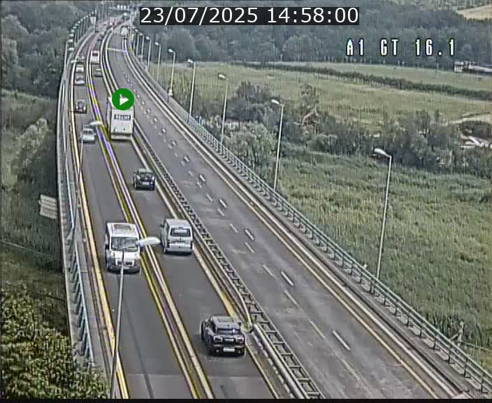 Traffic live webcam Luxembourg Niederanven - A1 direction Allemagne - BK 16.1