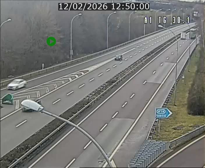 Traffic live webcam Luxembourg Grevenmacher - A1 direction Luxembourg - BK 30.1