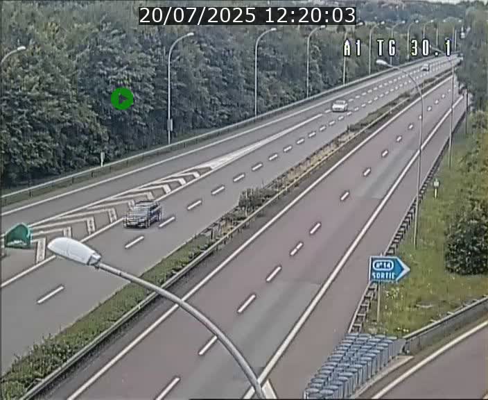 Traffic live webcam Luxembourg Grevenmacher - A1 direction Luxembourg - BK 30.1