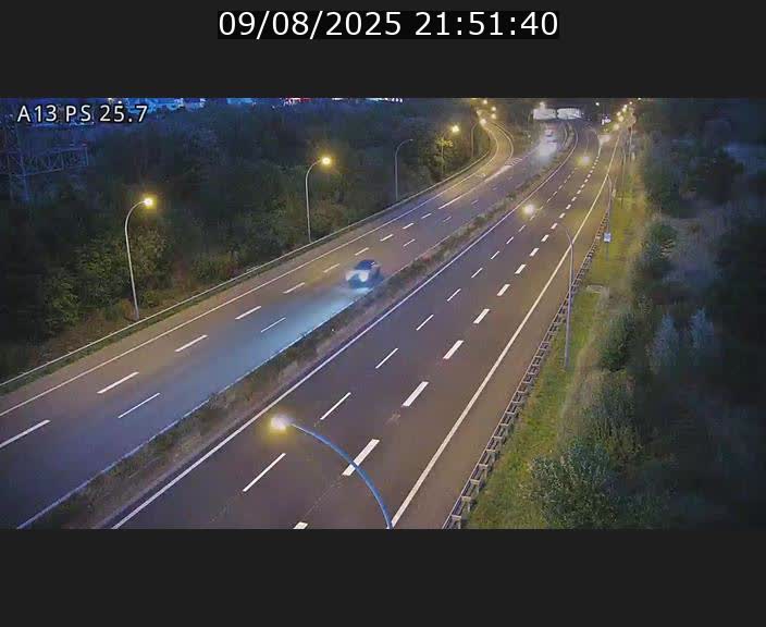 Traffic live webcam Luxembourg Frisange - A13 direction Allemagne - BK 26