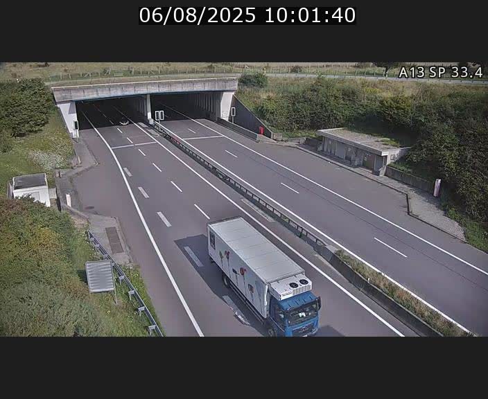 Webcam trafic sur A13 à hauteur d'Altwies en direction de Mondorf-les-bains et en provenance de l'Allemagne